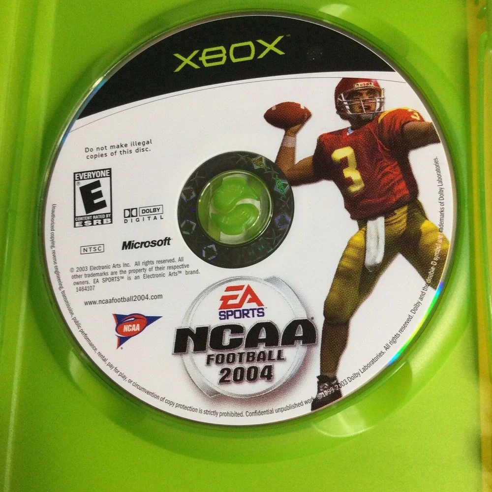 MICROSOFT‎ XBOX EA SPORTS NCAA FOOTBALL 2004 And 2009